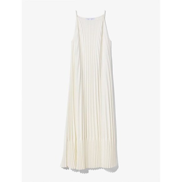 Proenza Schouler White Label Pleated Sleeveless Dress White Womens Size 6 - Picture 12 of 12
